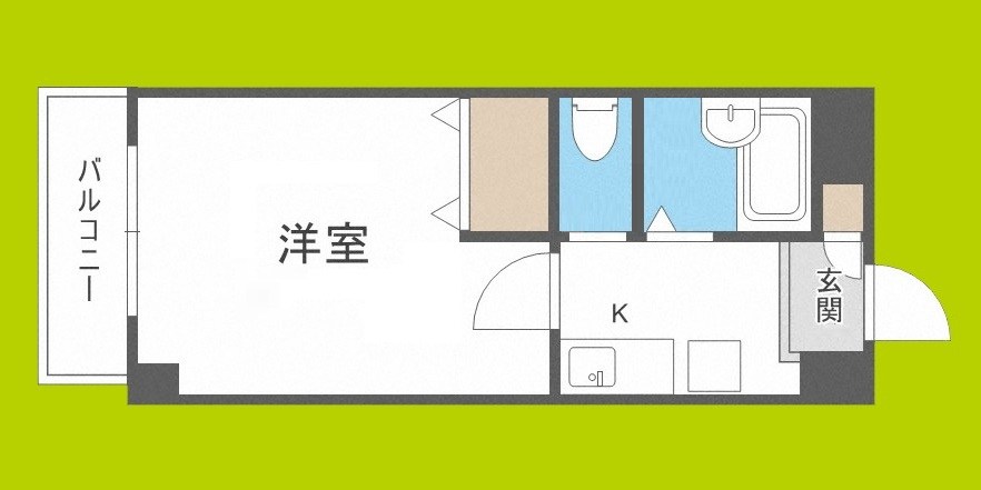 おおきに北梅田サニーアパートメント 間取り