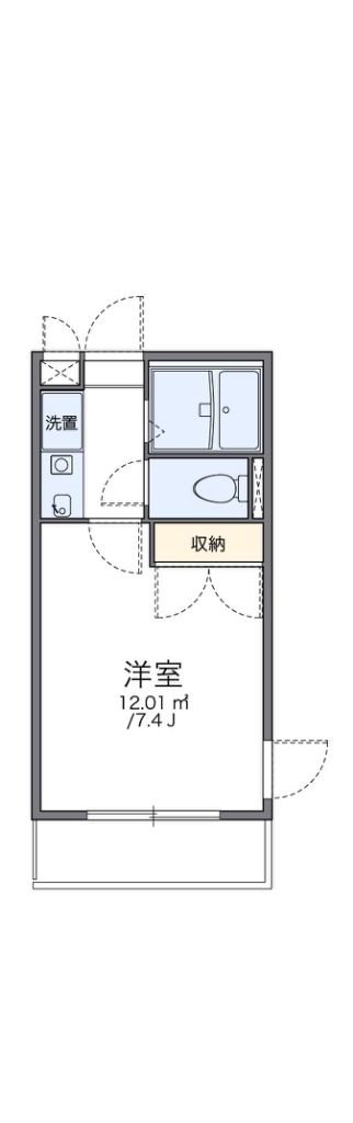 レオパレス西宮北弐番館 間取り