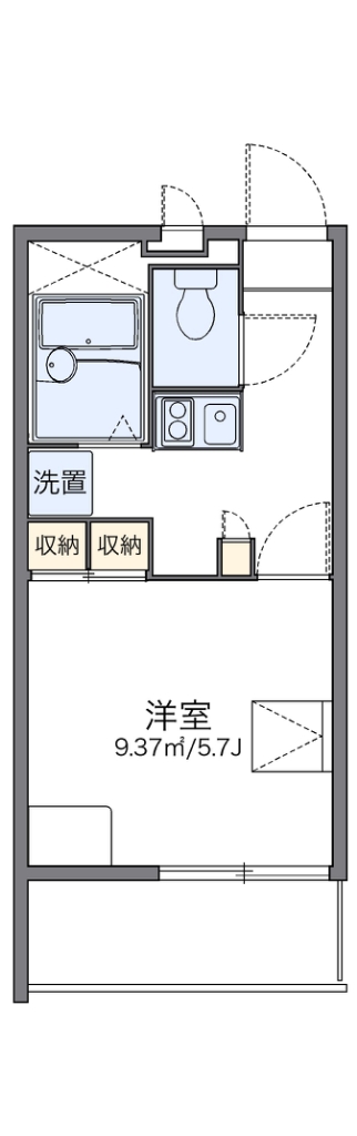 レオパレスイクセン３ 間取り