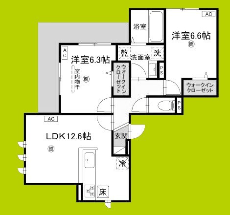 D-residence五月丘 間取り