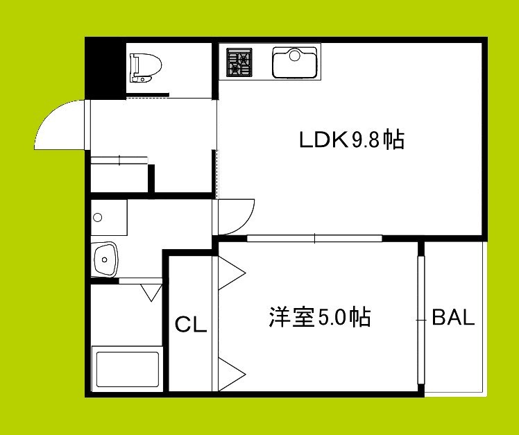 セレニティ法善寺 間取り