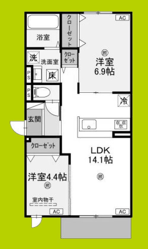 パサログランデ鳳西町 間取り