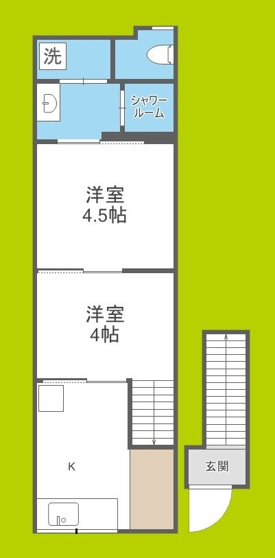 市岡1丁目テラス 間取り