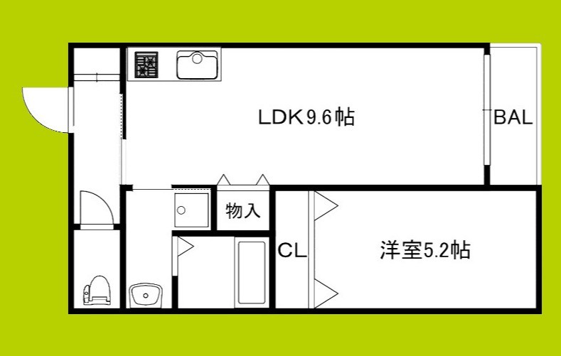 セレニティ法善寺 間取り