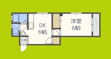 長吉ハイツ 間取り