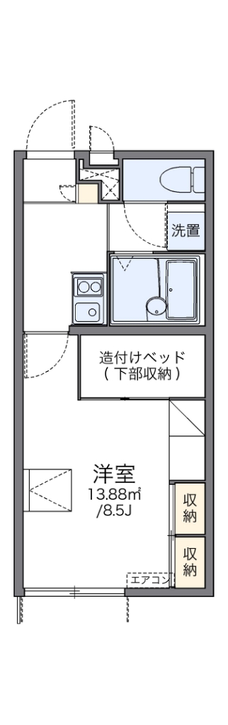 レオパレス甲田 間取り