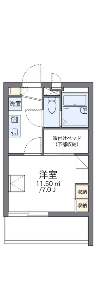 レオパレスプラスパ平田 間取り
