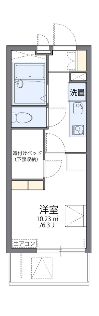 レオパレスひらかた 間取り