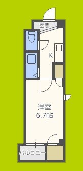 ベルフレージュ北堀江 間取り