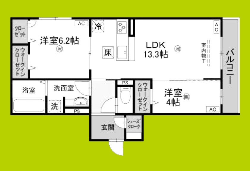 パサログランデ中百舌鳥町4丁 間取り