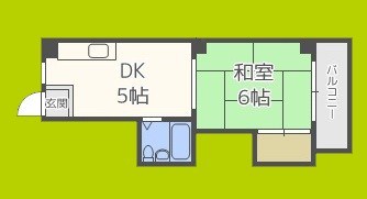 上本町ハイツ 間取り