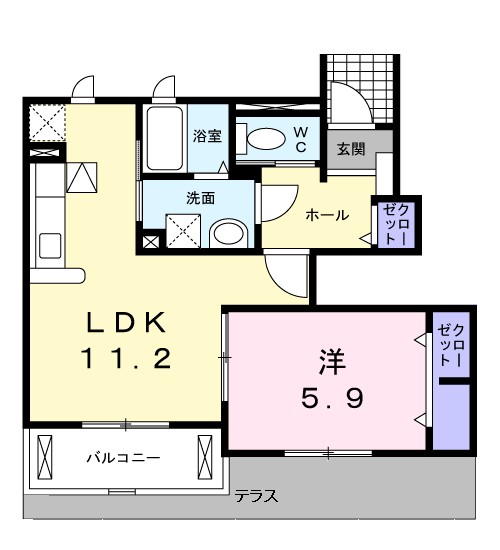 カルム・コリ－ヌ 間取り