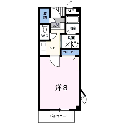 メゾン　ベルクール 間取り