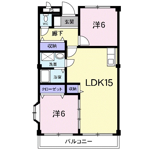 グリーンハイツ芝Ⅱ 間取り