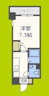 エイチ・ツー・オー東住吉Ⅰ番館 間取り