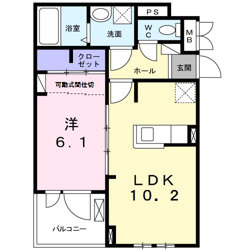 エレガントコーエイ　Ⅰ 間取り