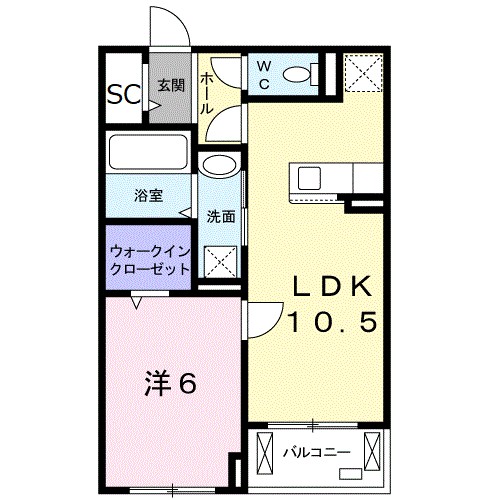 エスポワール南摂津 間取り