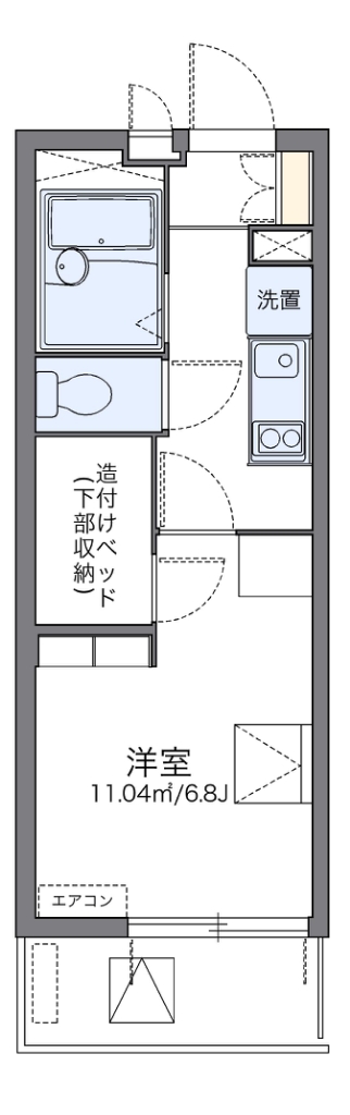 レオパレスドゥ　ボヌール 間取り