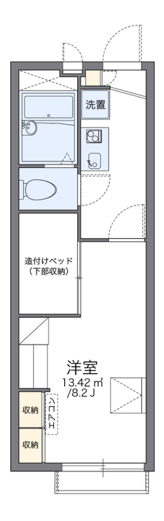 レオパレスクレール藤が尾Ⅱ 間取り