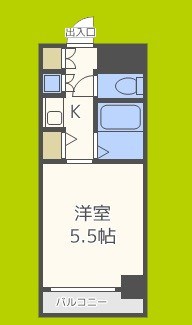 クラウンハイム夕陽丘 間取り