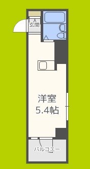 パークサイド上本町駅前 間取り図