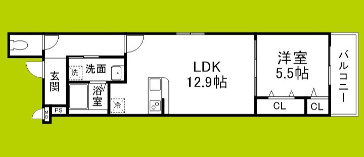 リベルト・ボヌールⅢ番館 間取り図