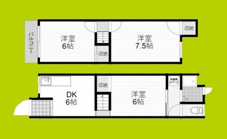 鶴見区緑1丁目テラス 間取り