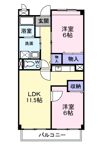 ブランドール板原 間取り