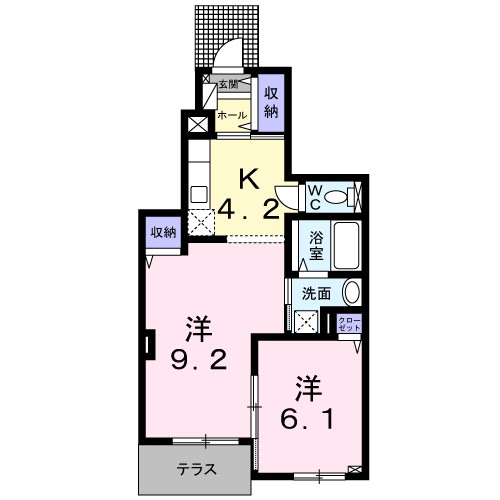 ルナ門真南　Ⅰ 間取り