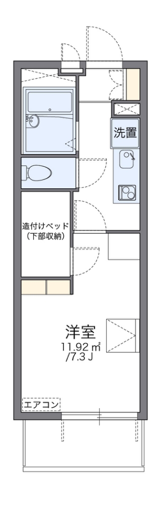 レオパレスいえぷり 間取り