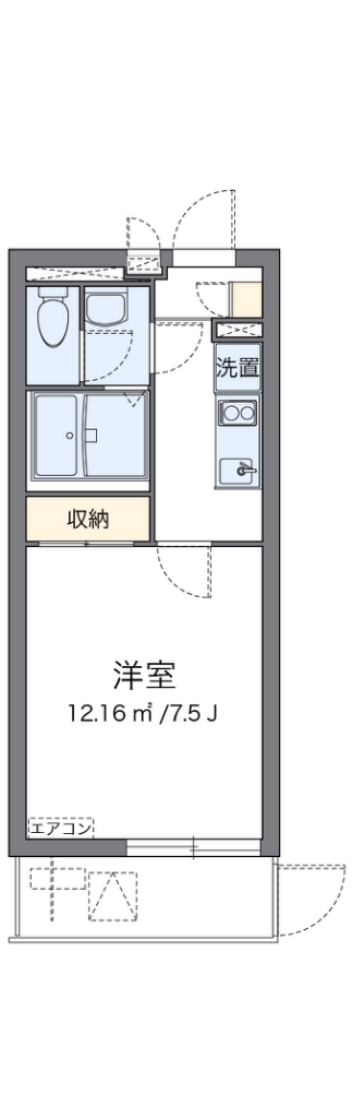 クレイノ浪華Ⅵ 間取り
