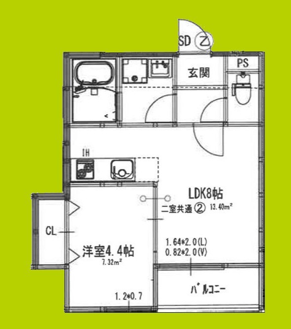 ジラフ吹田内本町 間取り図