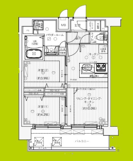 アドバンス大阪ビヤン 間取り図