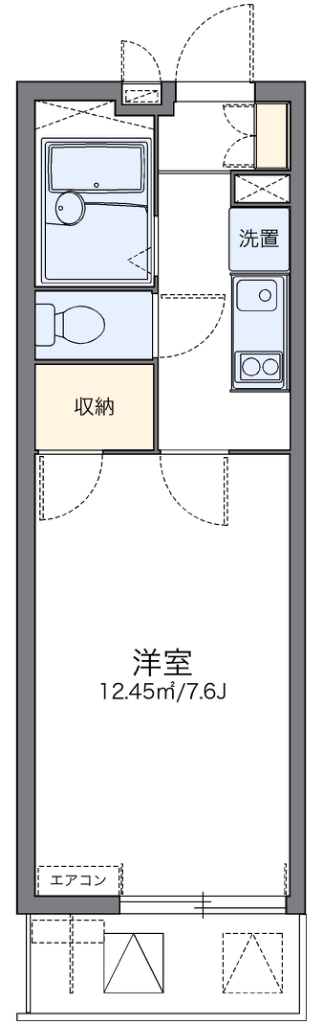 レオパレスドリームハイツ氷室 間取り