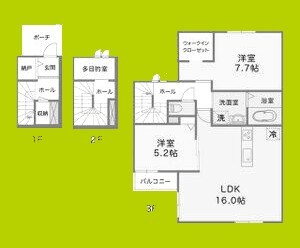 アレスハイム武庫之荘　B棟 間取り