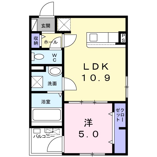 サンセリテ　Ｆ 間取り