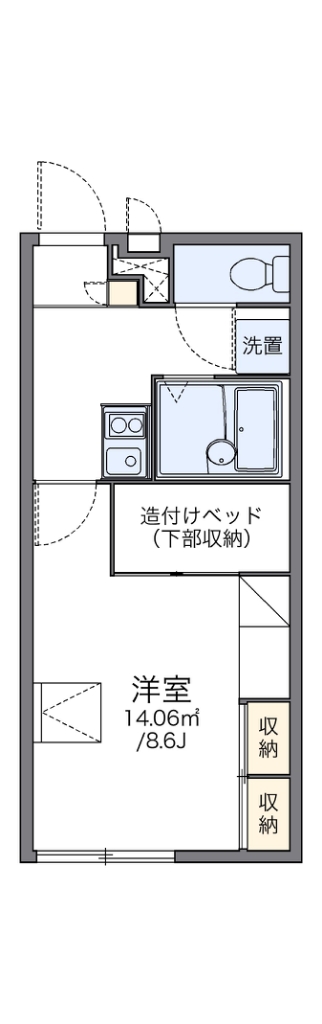 レオパレスウエストバレー 間取り