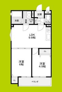 CASA　CALMA菱木 間取り
