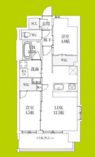 スプランディッド城東関目 間取り図