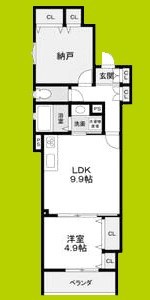 CASA　CALMA菱木 間取り