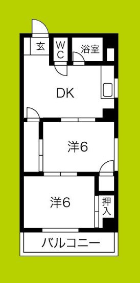 OK平野ハイツ 間取り