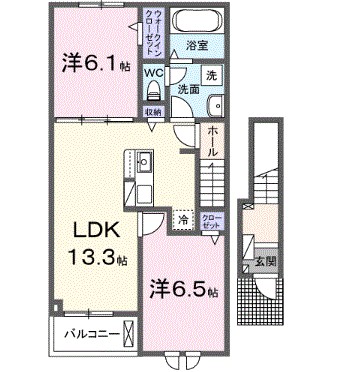 アンジュ　ド　エルタージュ 間取り