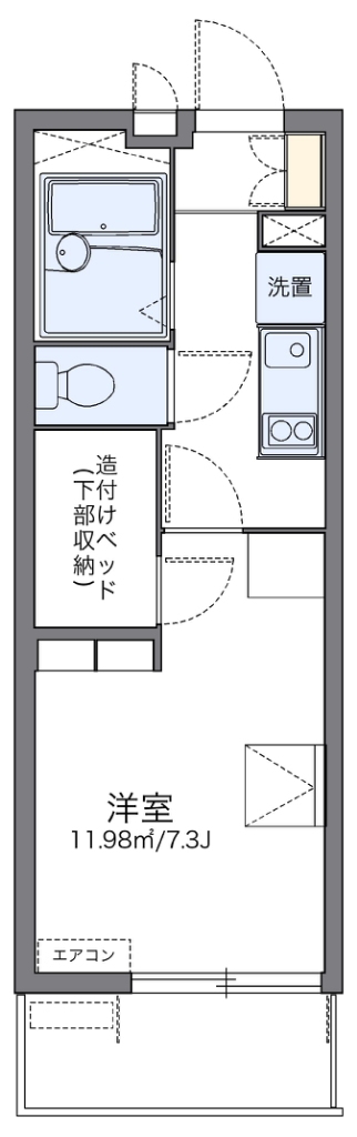 レオパレスエーデル菱屋西 間取り