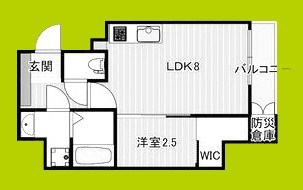 Krystal　Fimeth　2番館 間取り図