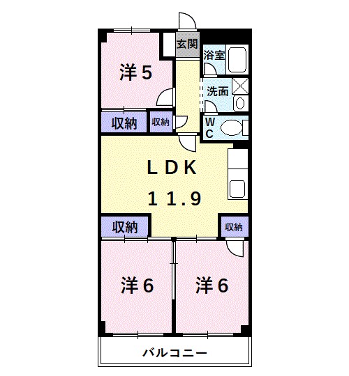 レジデンス二反田 間取り