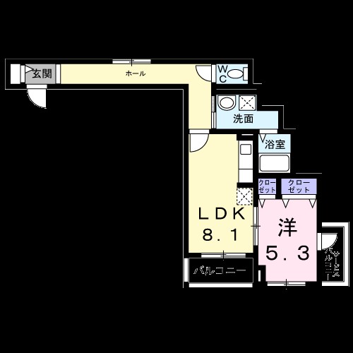 エスポアール上山手 間取り