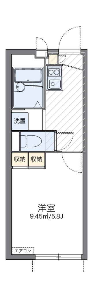 レオパレスパッシィオーネ 間取り