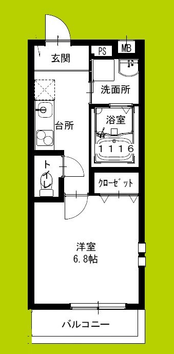 フジパレス西住之江イースト 間取り