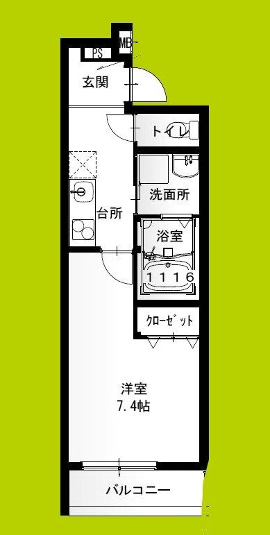 フジパレス西住之江イースト 間取り