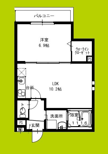 フジパレス北野田Ⅴ番館 間取り